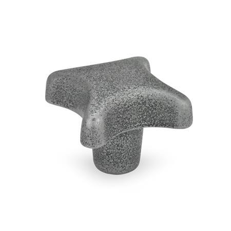 Otto Ganter Hand Knob Cast Iron Aluminum without Bore, DIN 6335